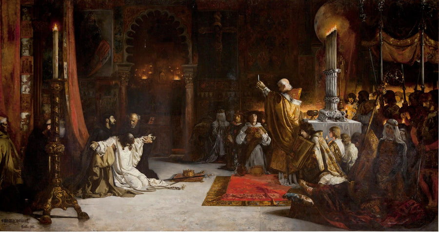 Les derniers instants de Ferdinand III le Saint - Virgilio Mattoni de la Fuente