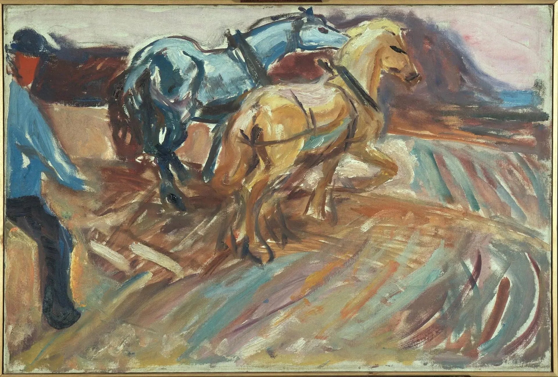Derrière la charrue - Edvard Munch image 1 reproduction d’œuvre d’art à l’huile