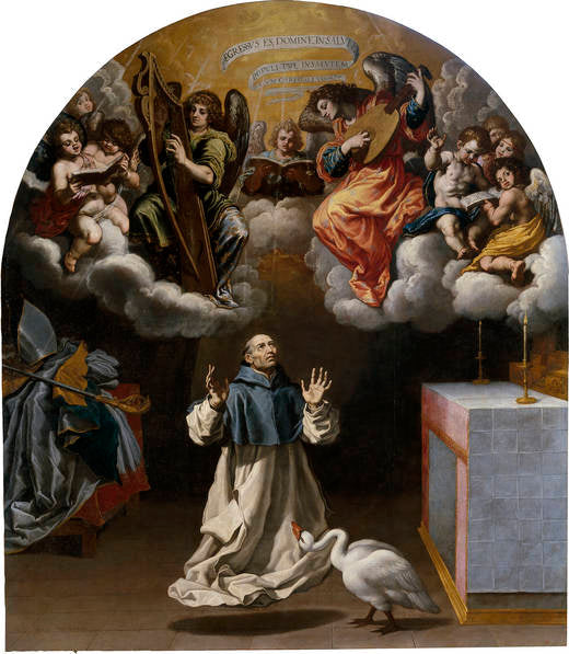 Des anges musiciens apparaissent à saint Hugo de Lincoln - Vincenzo Carducci image 1 reproduction d’œuvre d’art à l’huile