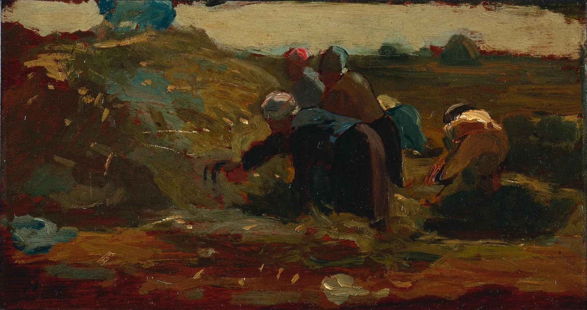 Des femmes travaillant dans un champ - Winslow Homer image 1 copie peinte à la main à l’huile