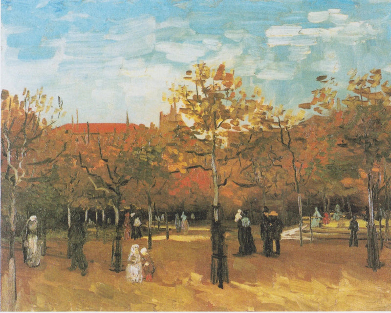 Des gens marchant dans un parc - Vincent van Gogh