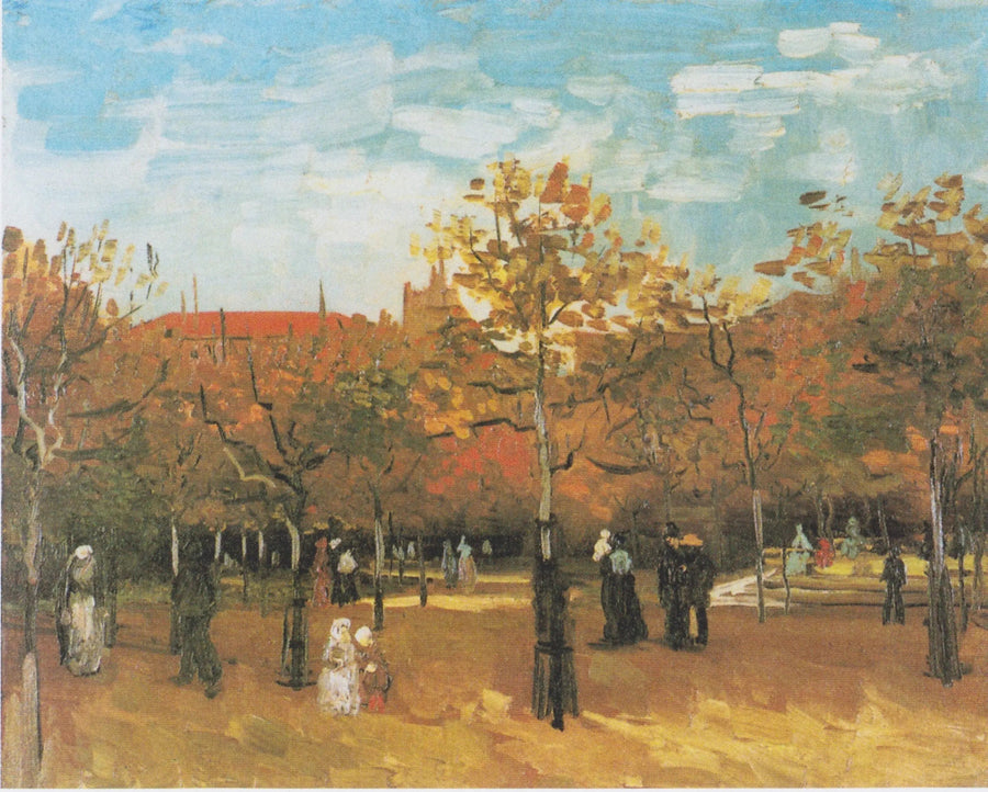 Des gens marchant dans un parc - Vincent van Gogh