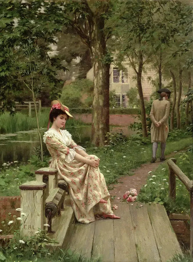 Désactivé - Edmund Blair Leighton image 1 reproduction d’œuvre d’art à l’huile