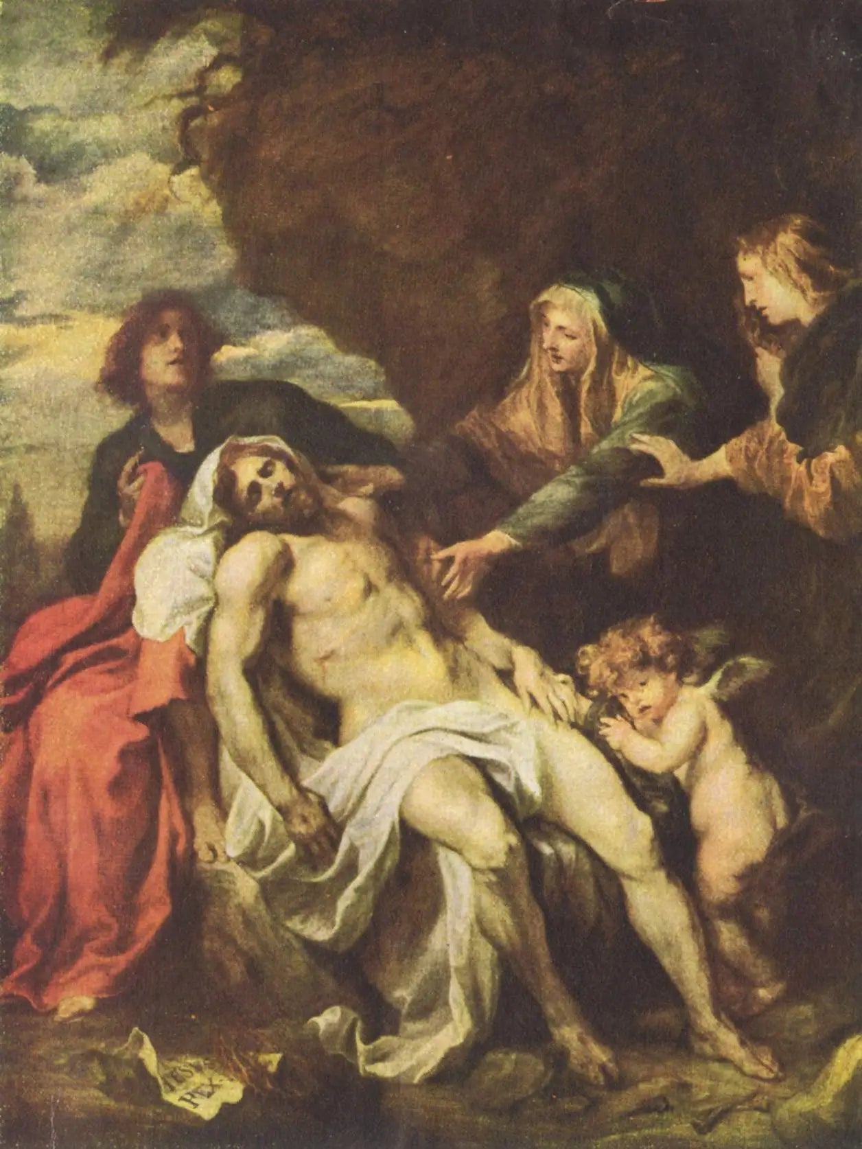 Descente de croix - Antoine van Dyck image 1 copie de tableau peinte à la main