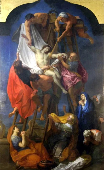 Descente de croix - Charles Le Brun image 1 reproduction artisanale de tableau
