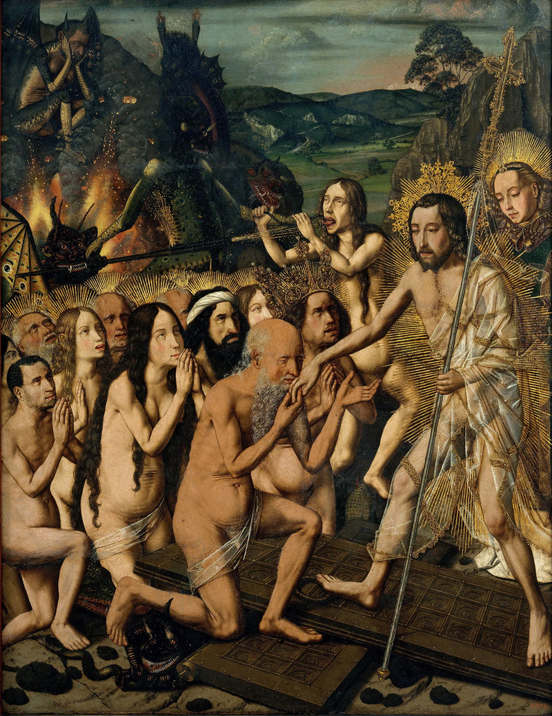 Descente du Christ aux limbes - Bartolomé Bermejo