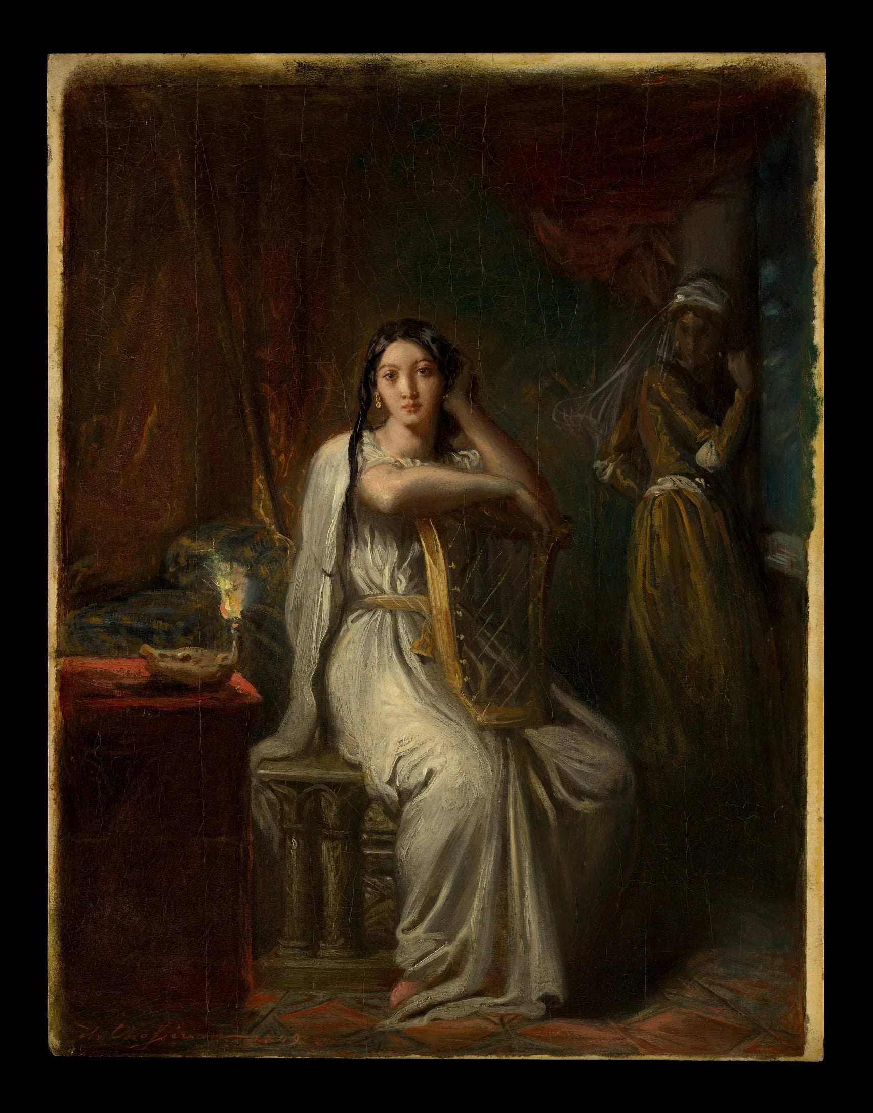 Desdémone (Le Chant du Saule) - Théodore Chassériau image 1 reproduction artisanale de tableau