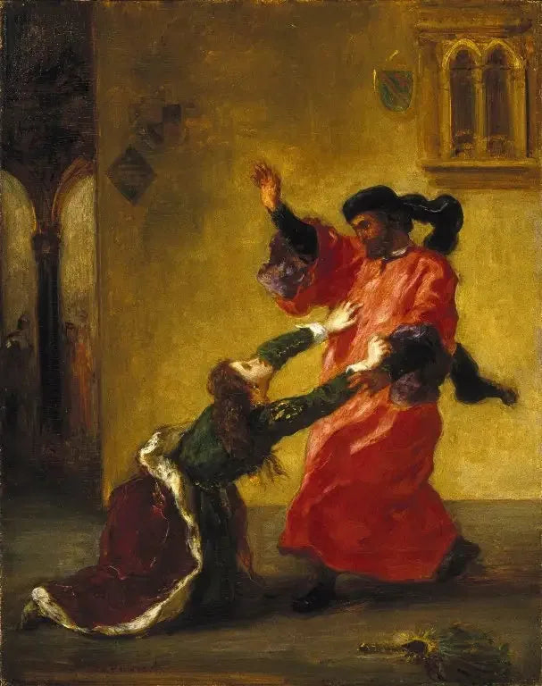 Desdémone maudite par son père - Eugène Delacroix