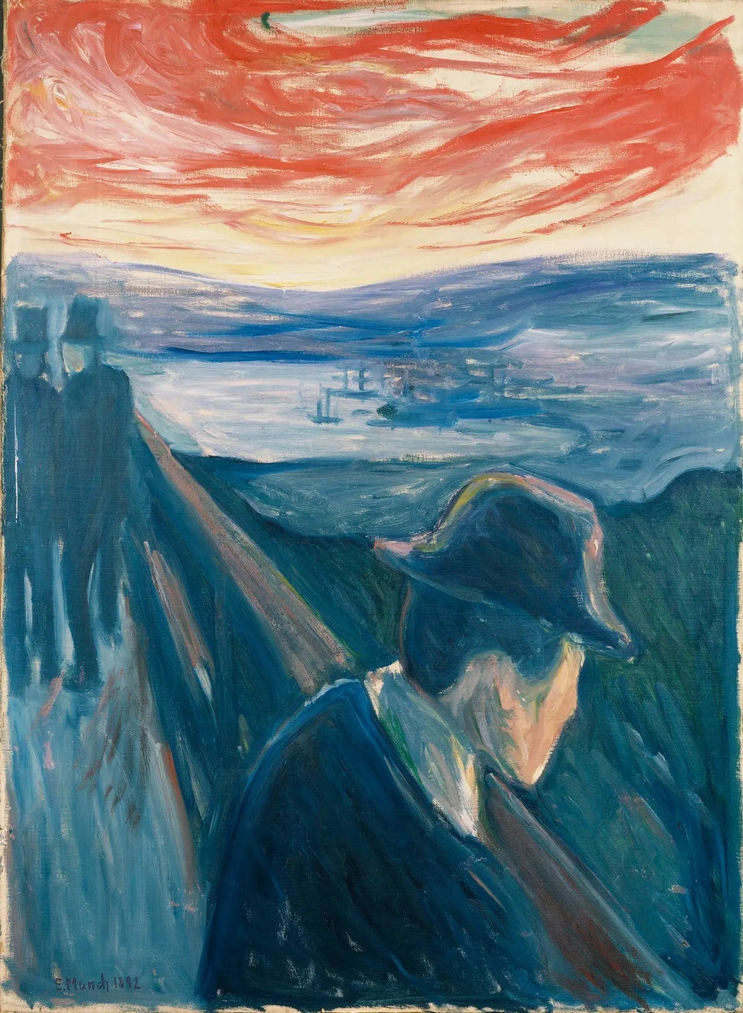 Désespoir - Edvard Munch image 1 reproduction artisanale de tableau