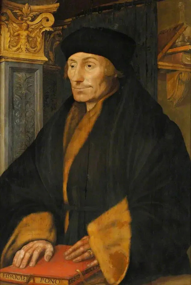 Desiderius Erasmus (1466–1536) - Hans Holbein le Jeune image 1 tableau peint à l’huile sur toile
