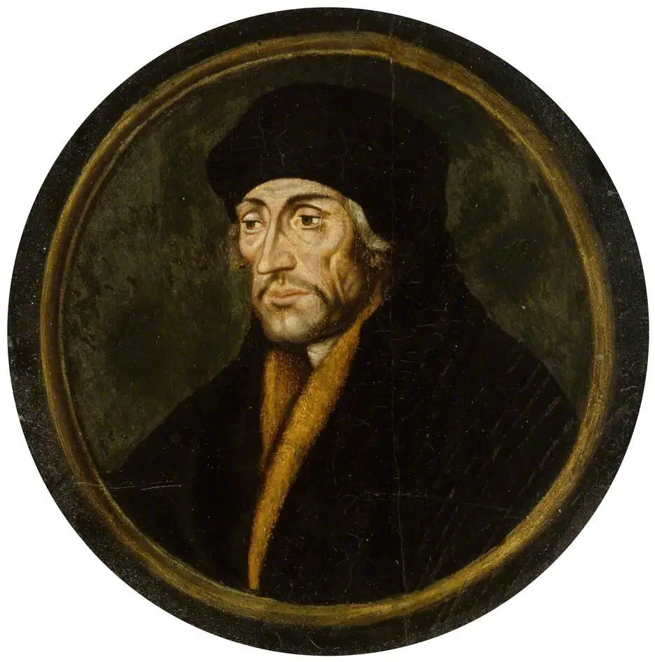 Desiderius Erasmus - Hans Holbein le Jeune image 1 copie de tableau peinte à la main