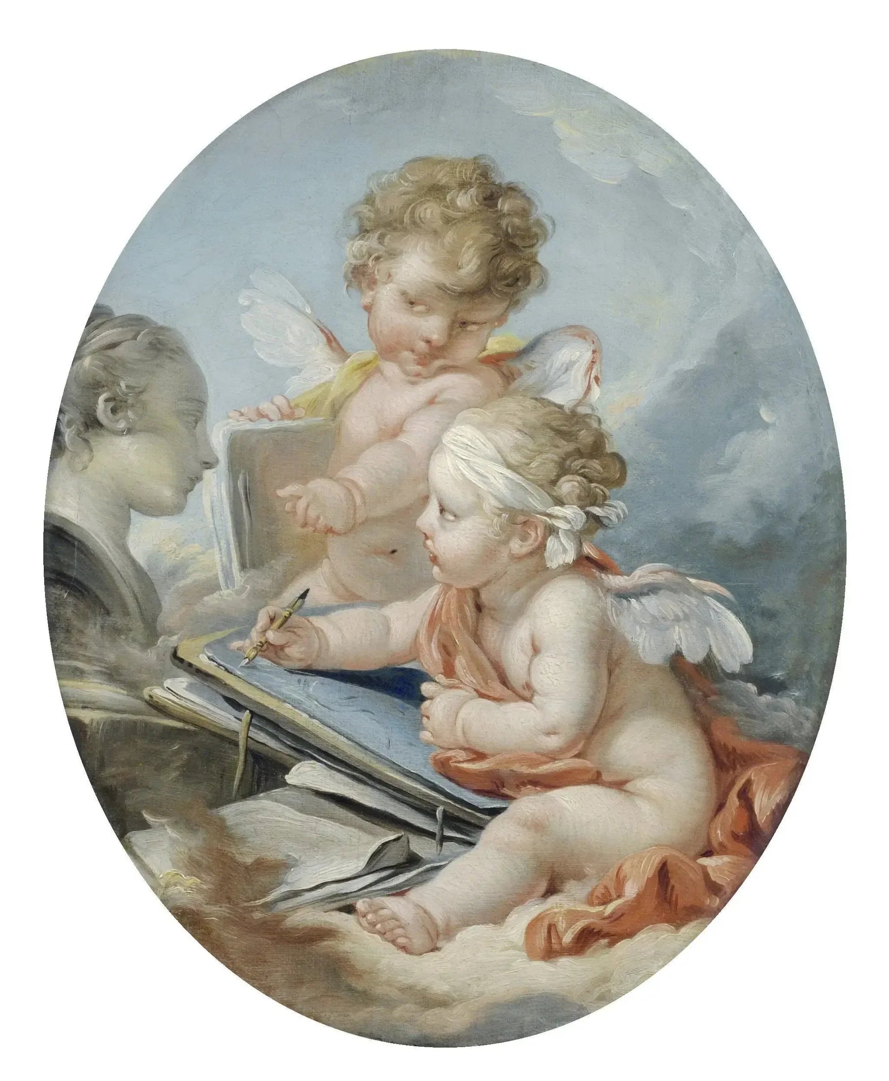 Dessin - François Boucher image 1 reproduction de peinture à l’huile