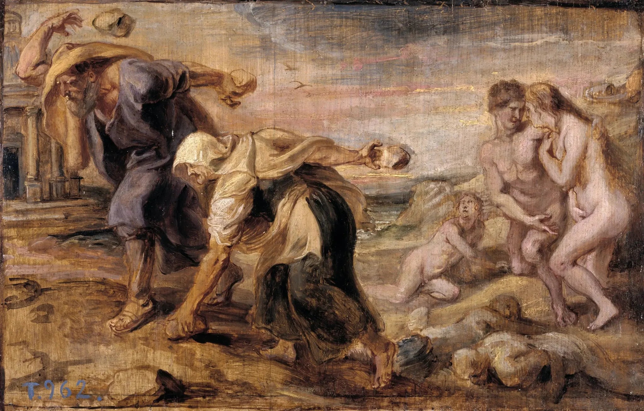 Deucalion et Pyrrha - Peter Paul Rubens image 1 reproduction artisanale de tableau