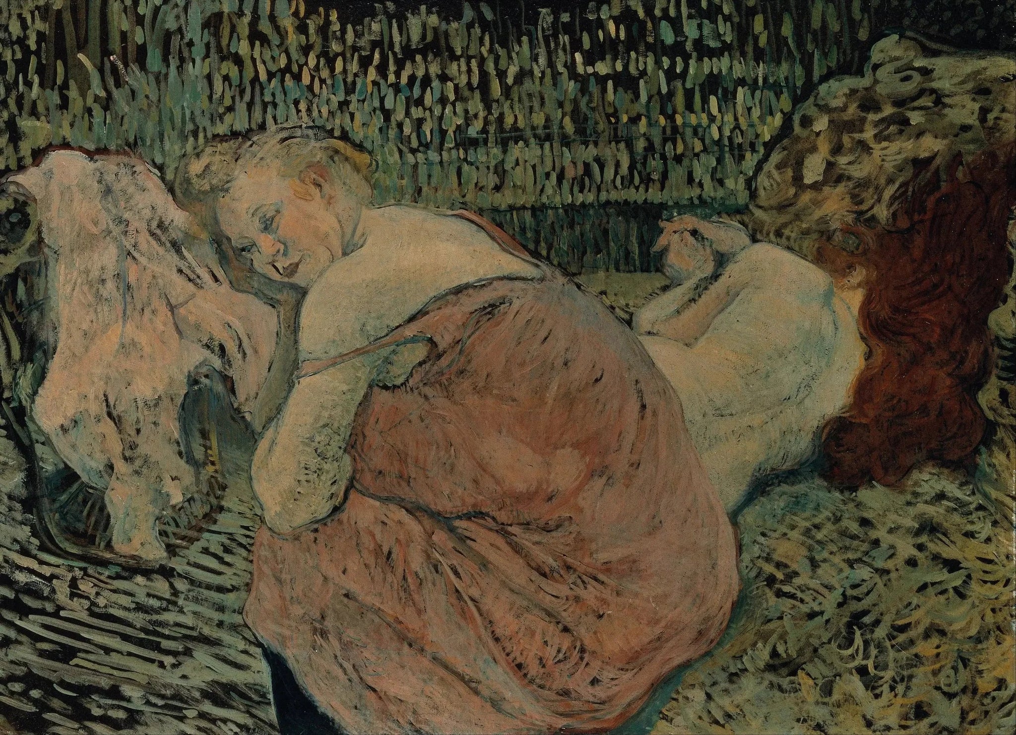 Deux amis - Henri de Toulouse-Lautrec image 1 tableau peint à l’huile sur toile