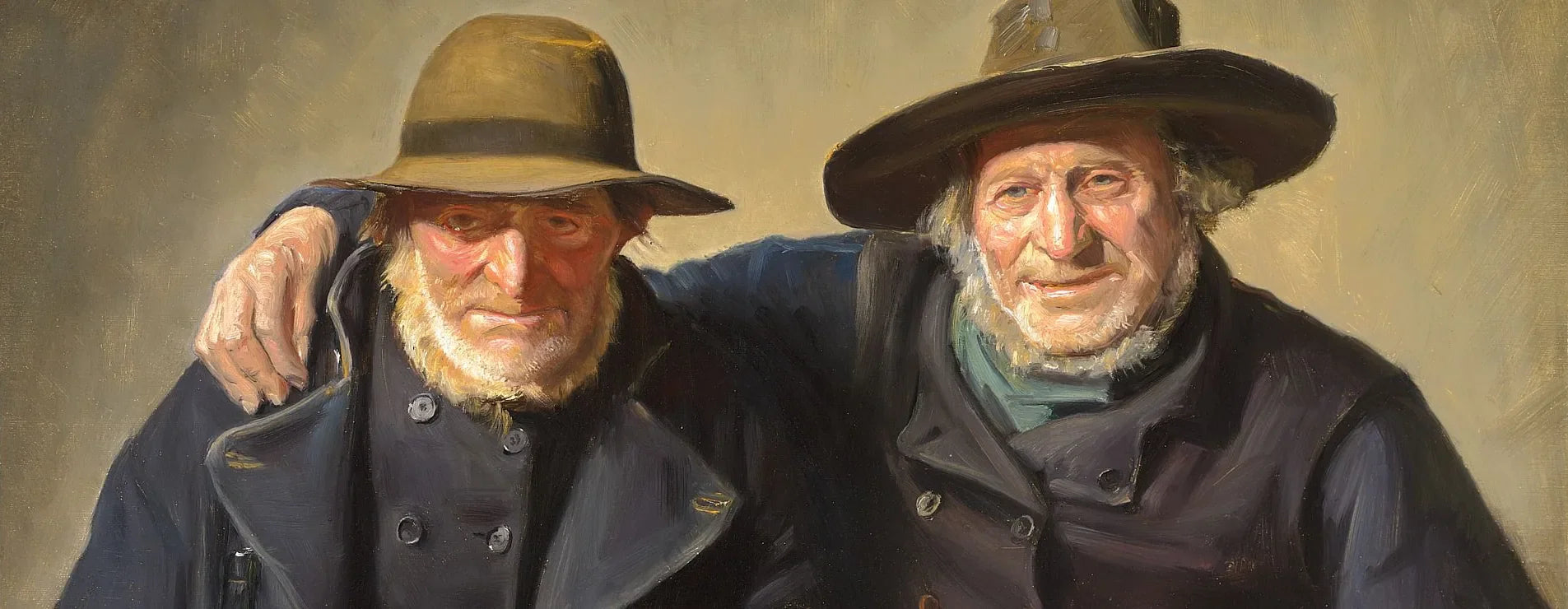 Deux amis. - Michael Peter Ancher image 1 reproduction réalisée par Alpha Reproduction