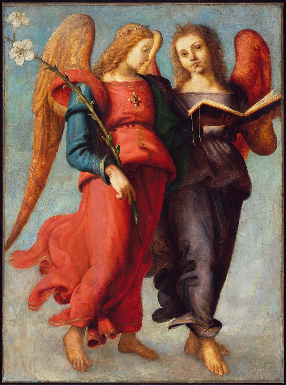 Deux anges - Piero di Cosimo image 1 copie peinte à la main à l’huile
