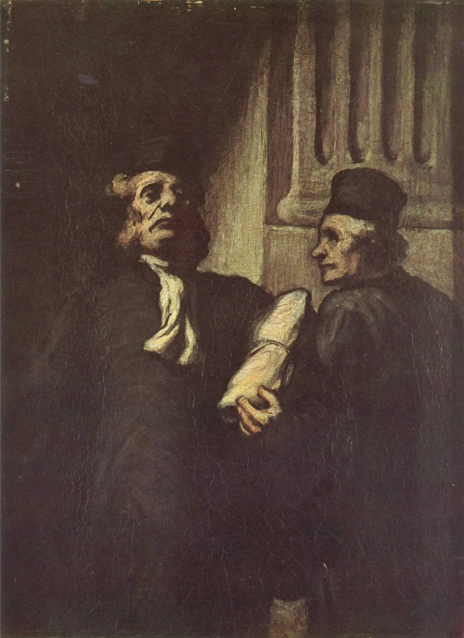 Deux Avocats - Honoré Daumier image 1 copie de tableau peinte à la main