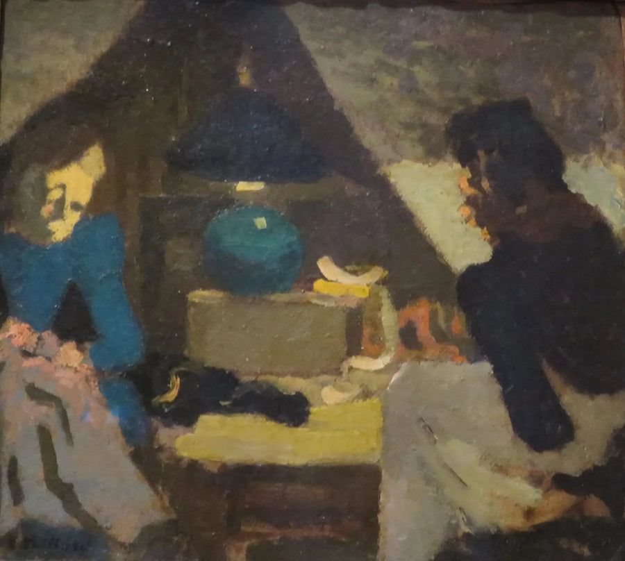 Deux couturières sous la lampe - Édouard Vuillard