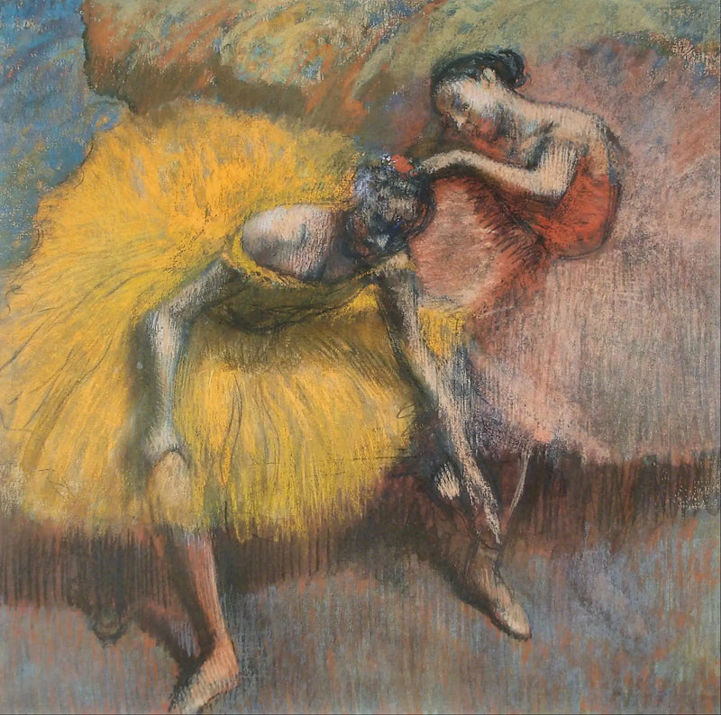 Deux danseuses - Jaunes et roses - Edgar Degas