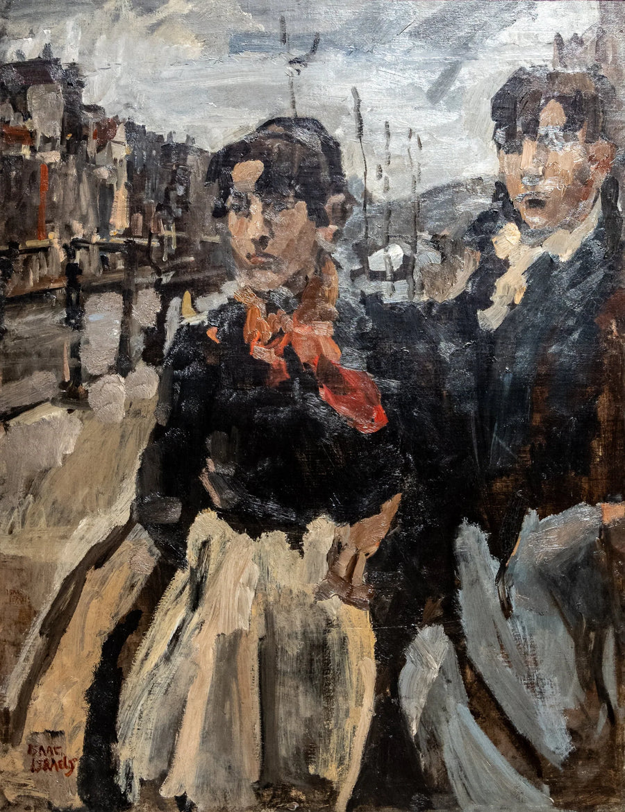 Deux domestiques sur le Lijjnbaansgracht à Amsterdam - Isaac Israëls