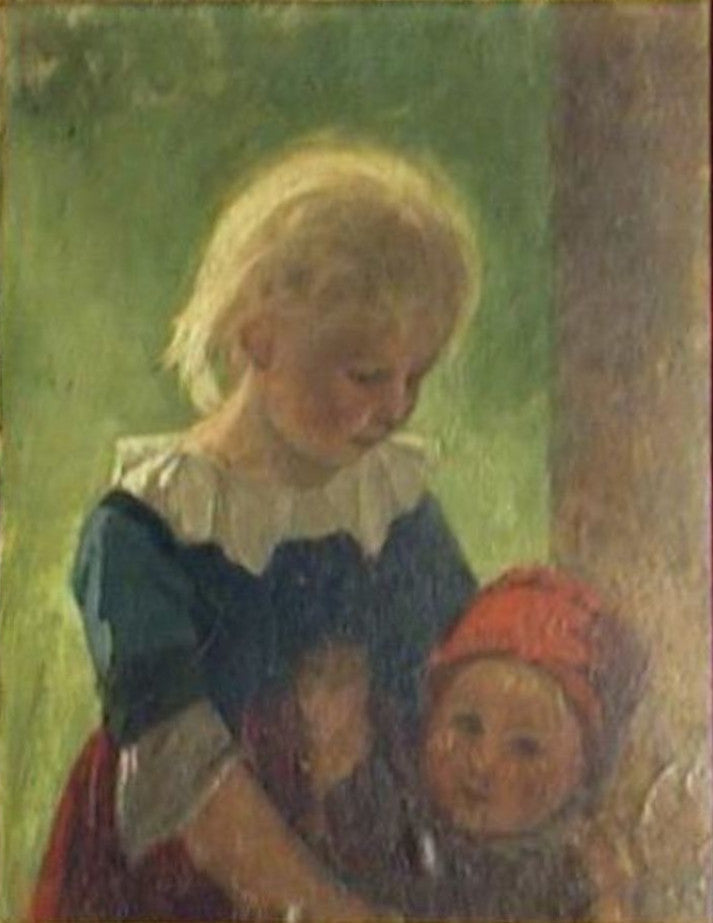 Deux enfants. - Anna Ancher image 1 reproduction artisanale de tableau