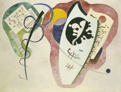 Deux environnements - Vassily Kandinsky image 1 reproduction réalisée par Alpha Reproduction