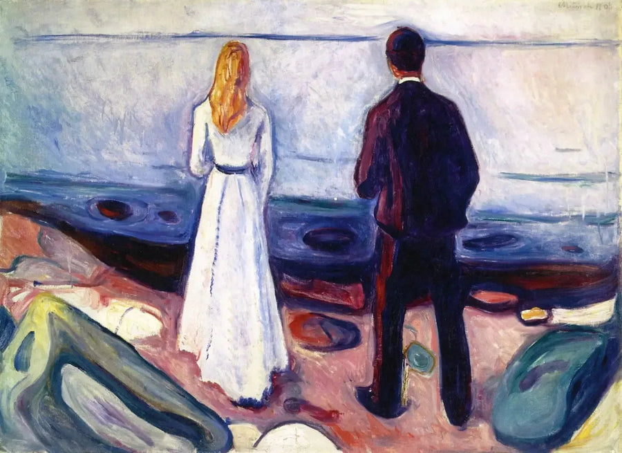 Deux Êtres humains. Les Solitaires - Edvard Munch