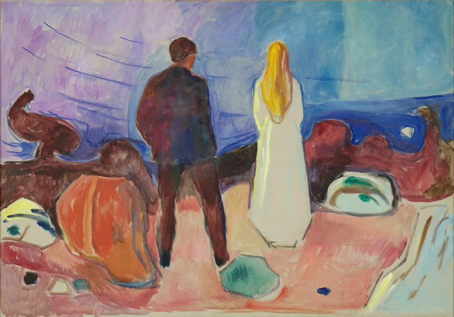Deux Êtres humains. Les Solitaires - Edvard Munch
