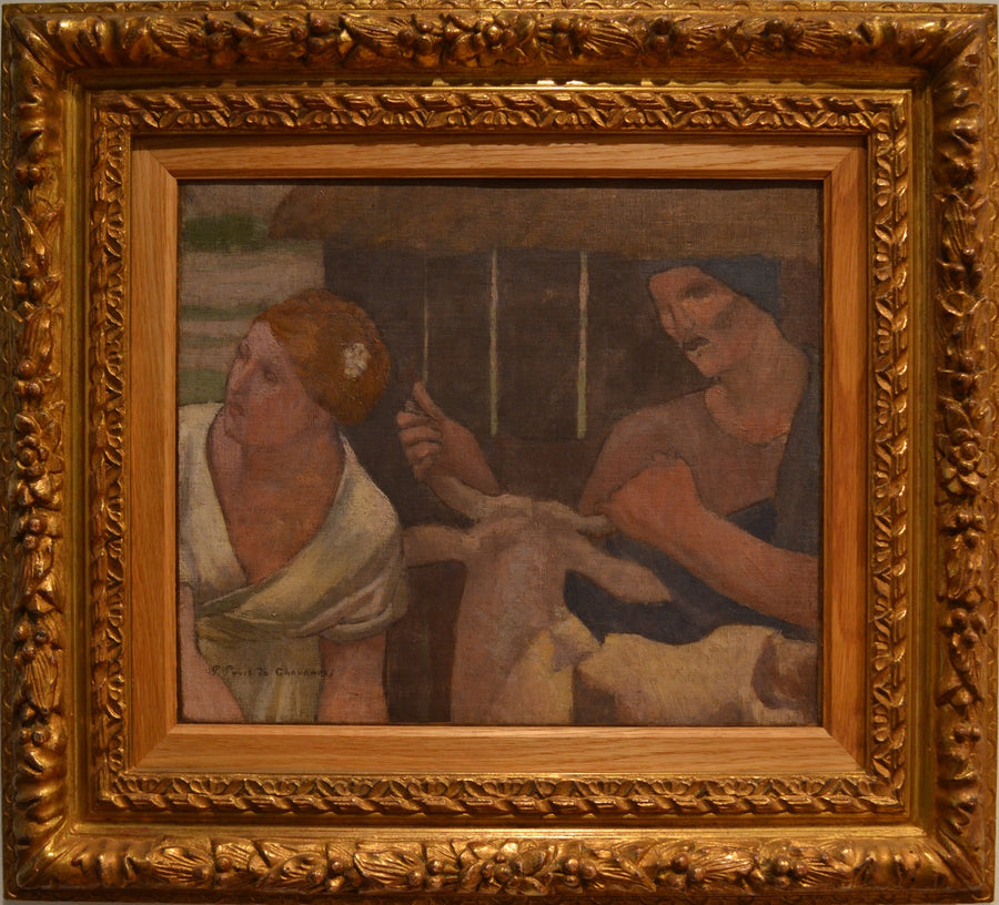 Deux femmes à l'étable - Pierre Puvis de Chavannes