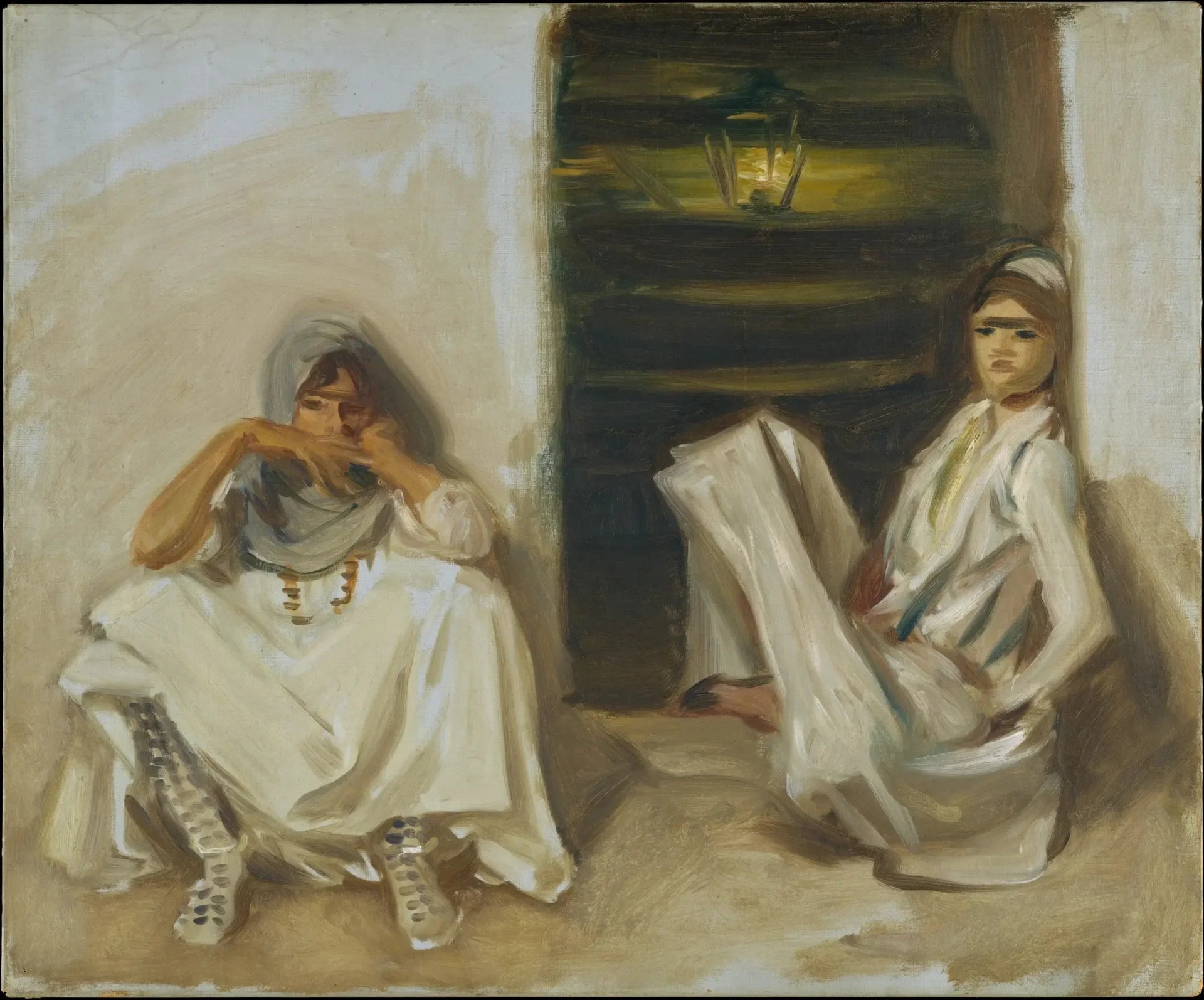Deux femmes arabes - John Singer Sargent image 1 tableau peint à l’huile sur toile