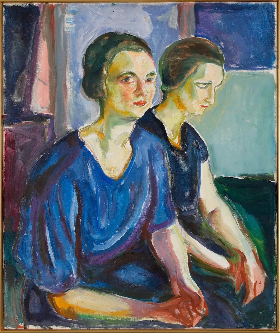 Deux Femmes, assises - Edvard Munch