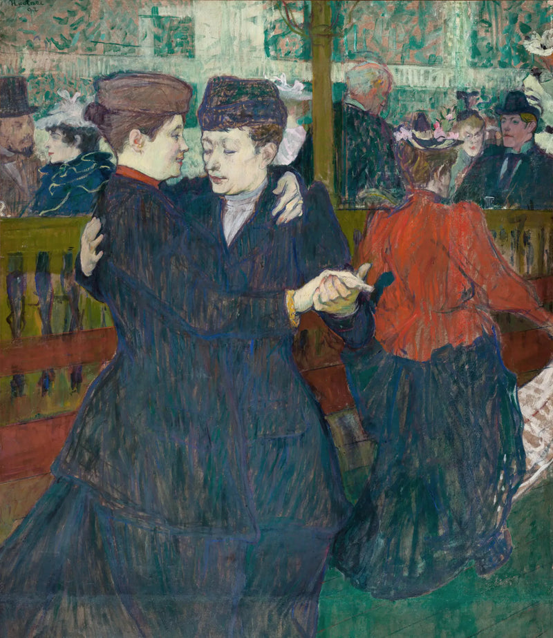 Deux femmes dansant au Moulin-Rouge - Henri de Toulouse-Lautrec