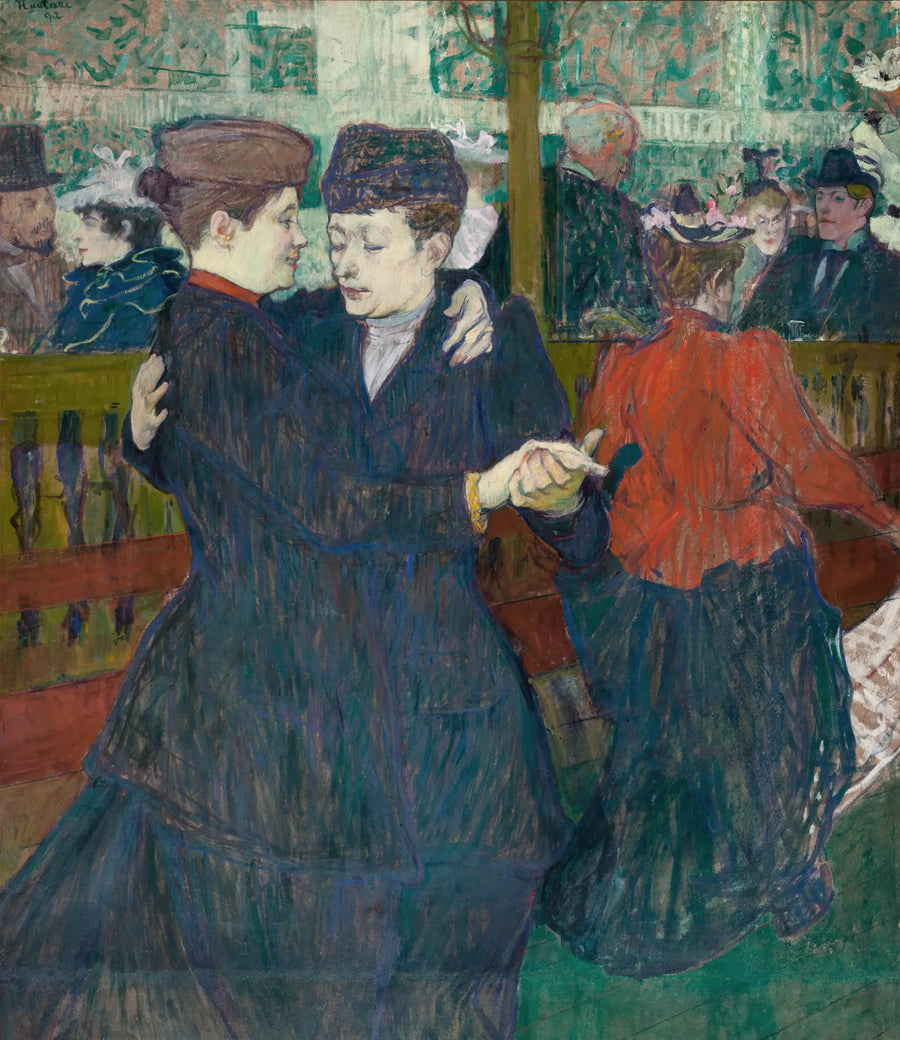 Deux femmes dansant au Moulin-Rouge - Henri de Toulouse-Lautrec