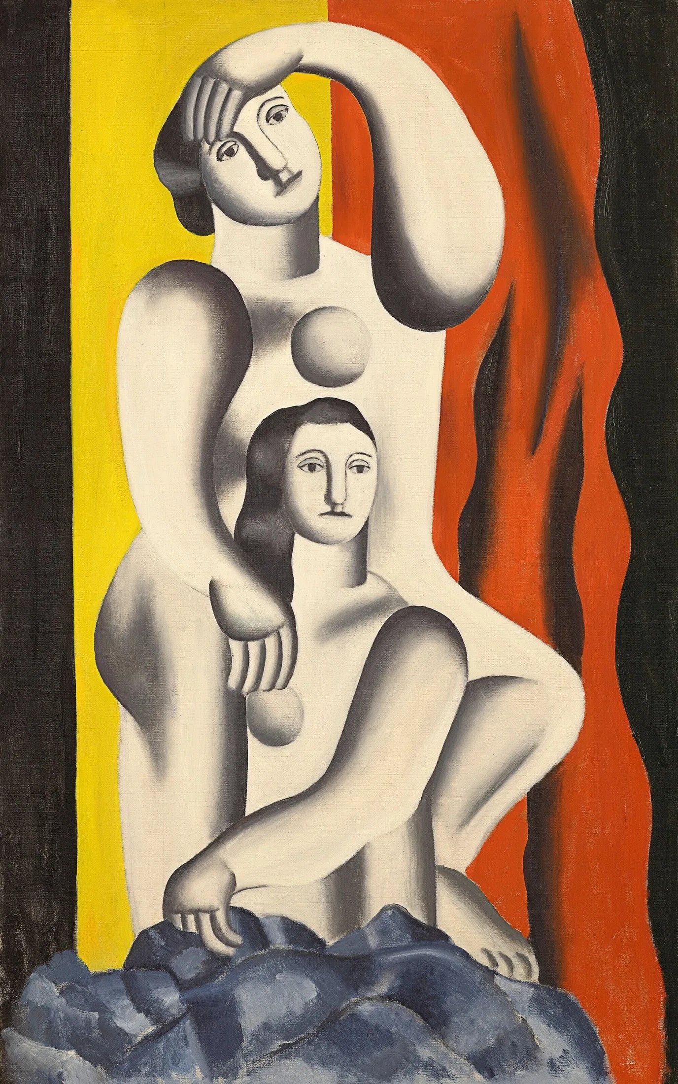 Deux femmes - Fernand Léger image 1 reproduction de peinture à l’huile