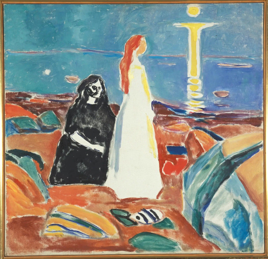 Deux Femmes sur la berge - Edvard Munch
