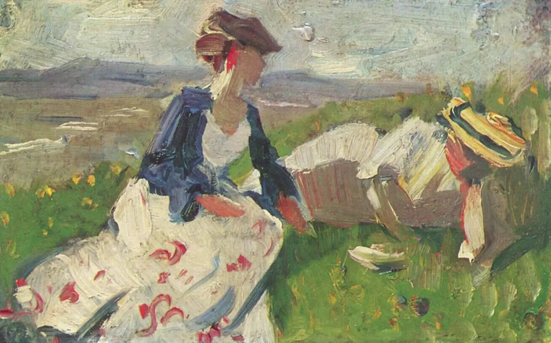 Deux femmes sur la colline - Franz Marc