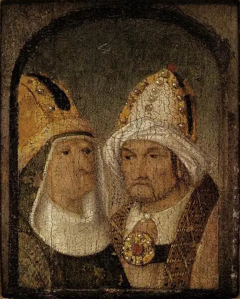 Deux figures mitrées - Hieronymus Bosch