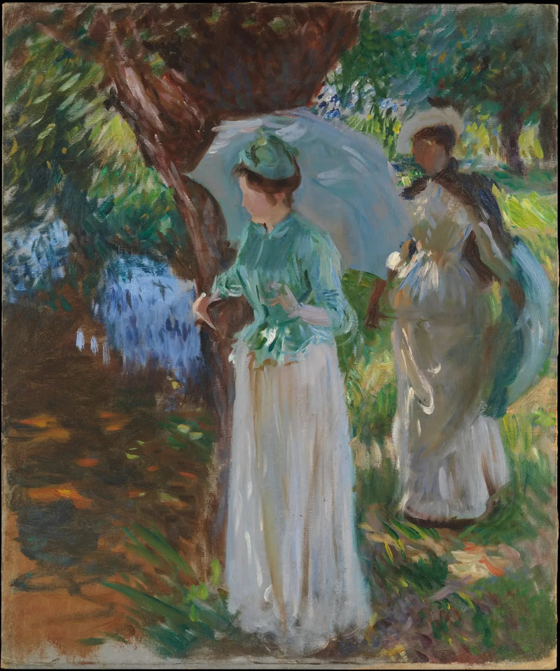 Deux filles avec des ombrelles - John Singer Sargent