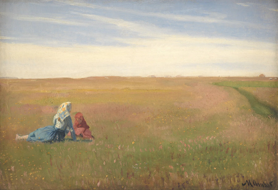 Deux Filles dans un champion. Jour d'été - Michael Peter Ancher