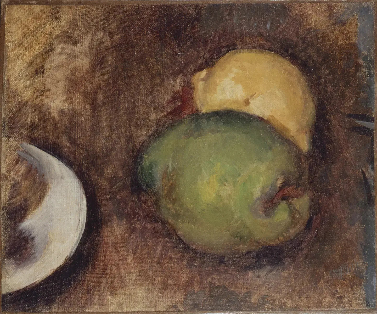 Deux fruits - Paul Cézanne image 1 reproduction artisanale de tableau