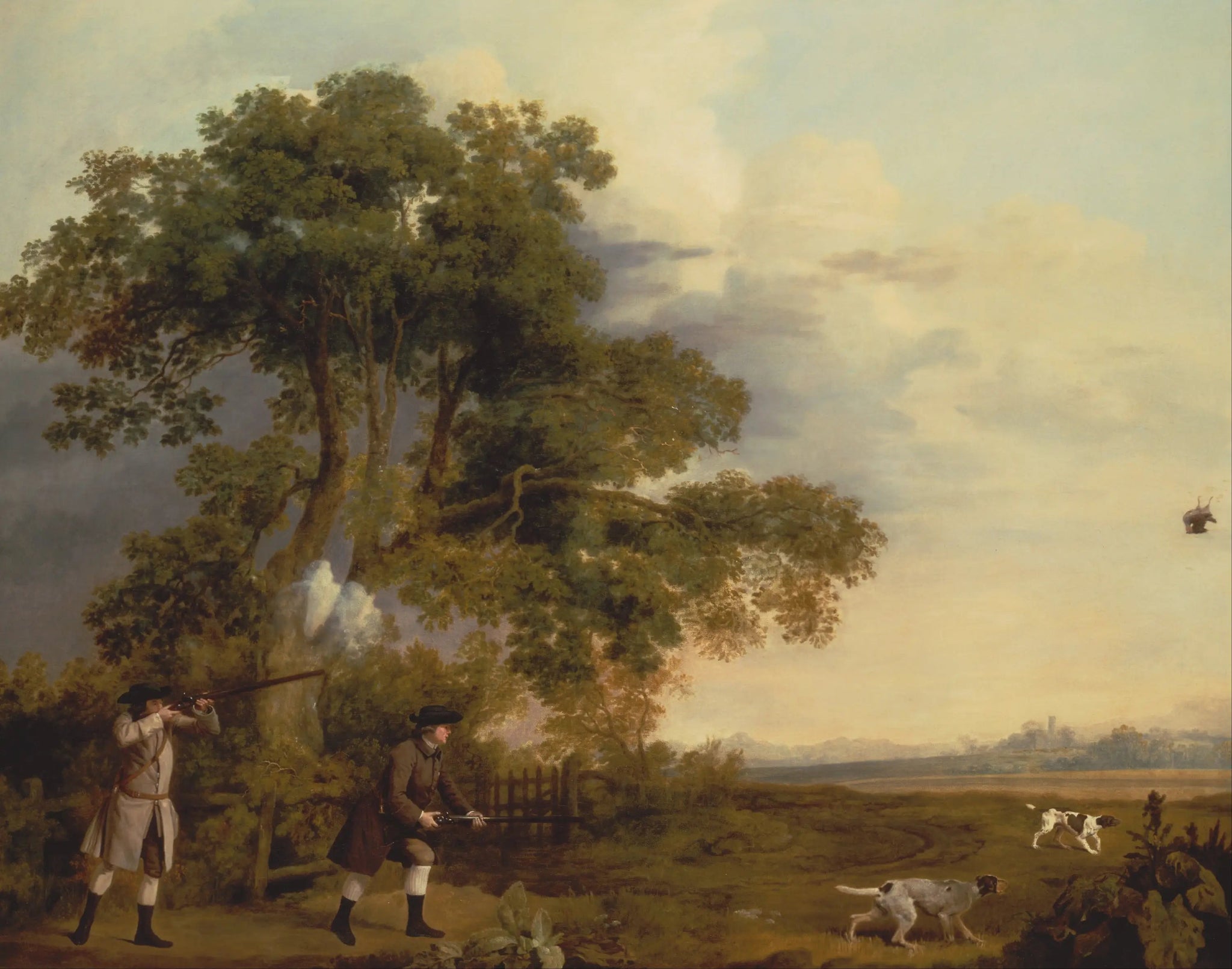 Deux gentlemen en train de tirer - George Stubbs image 1 reproduction réalisée par Alpha Reproduction