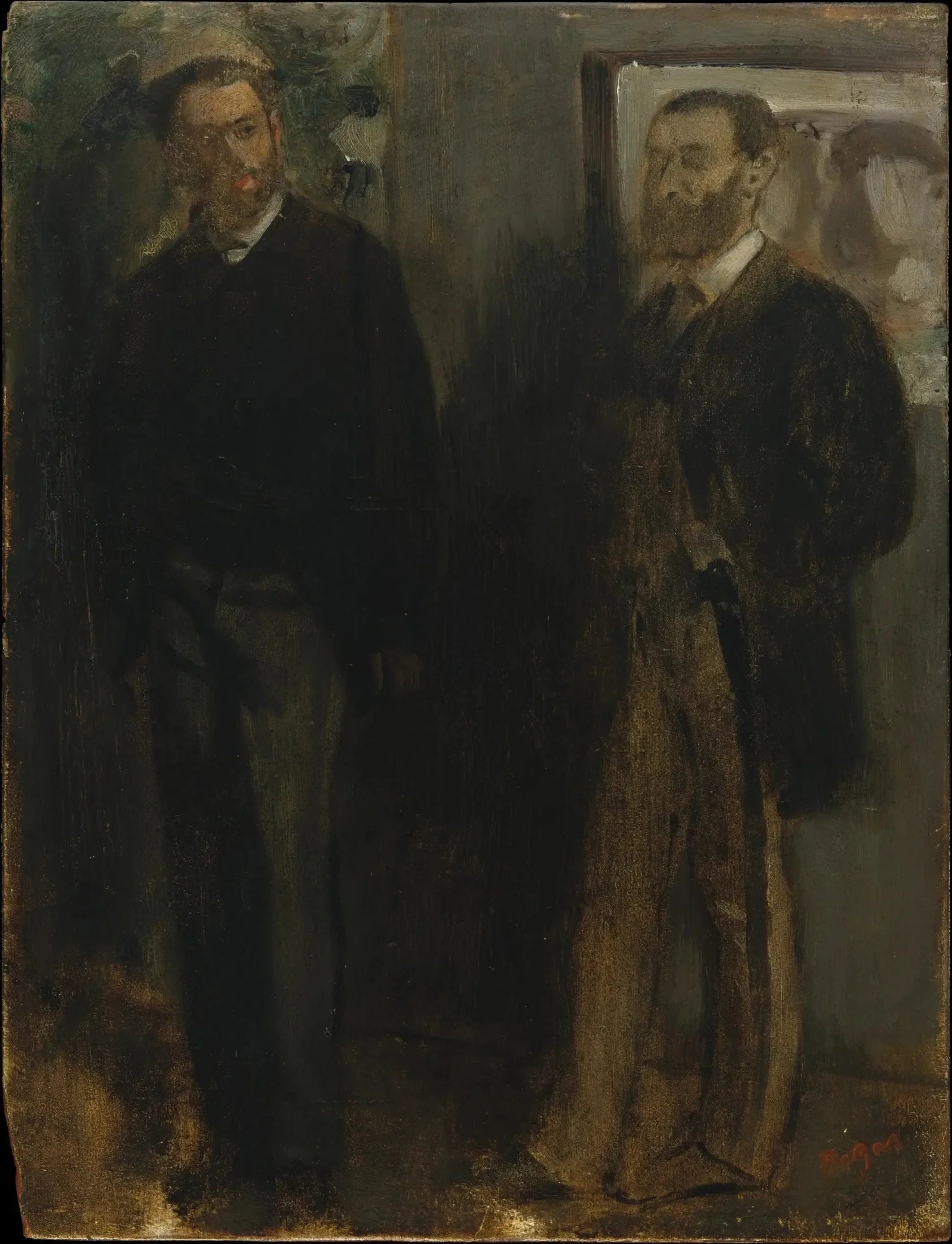 Deux hommes - Edgar Degas image 1 reproduction réalisée par Alpha Reproduction