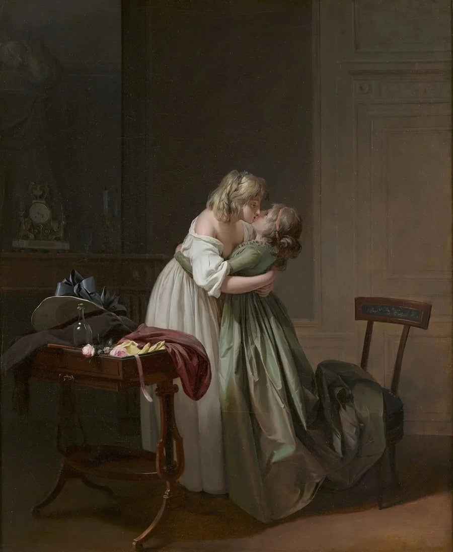Deux jeunes femmes s'embrassant - Louis-Léopold Boilly