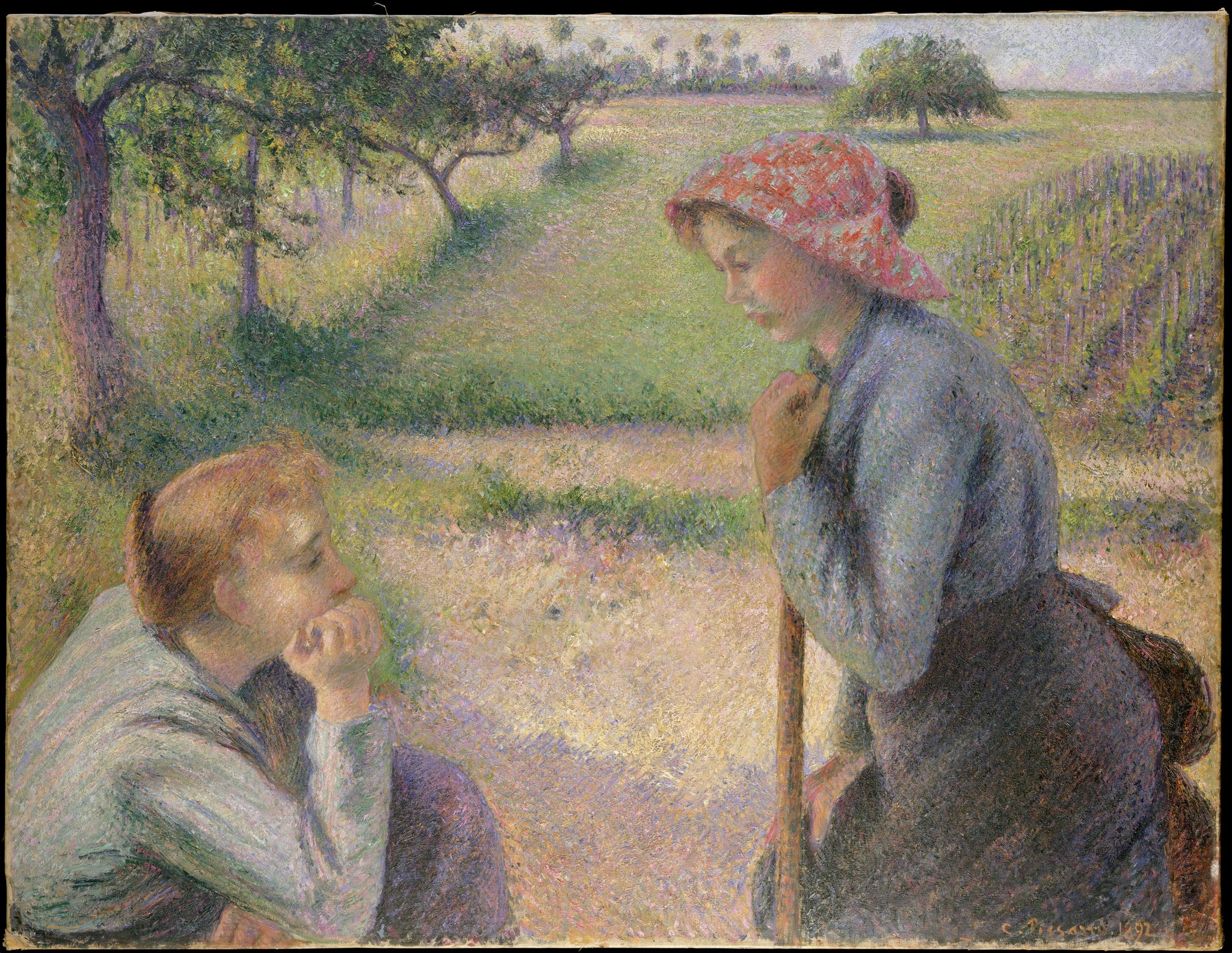 Deux jeunes paysannes - Camille Pissarro