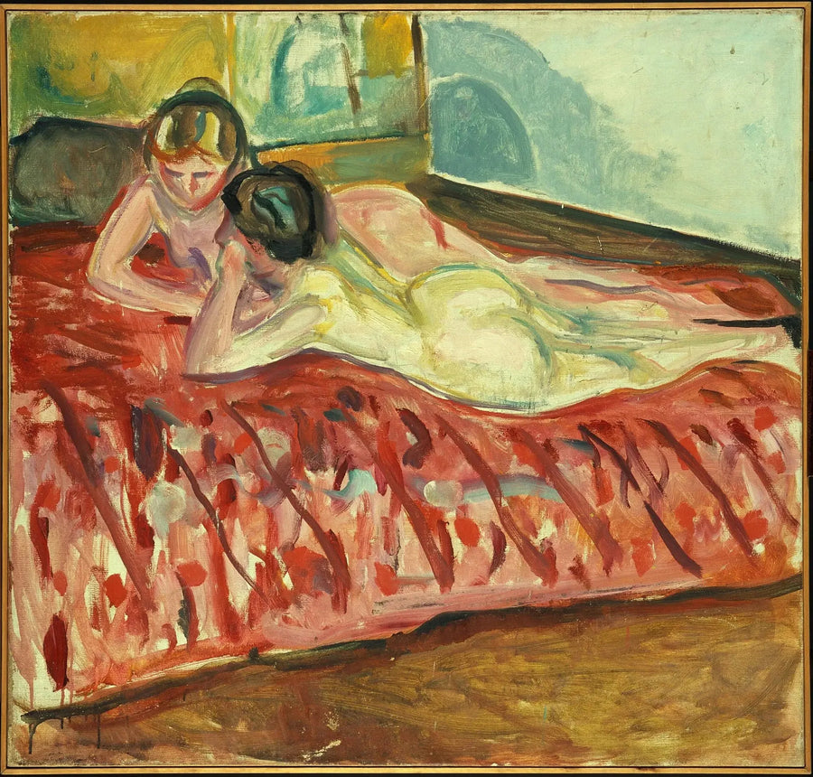 Deux Nus allongés - Edvard Munch
