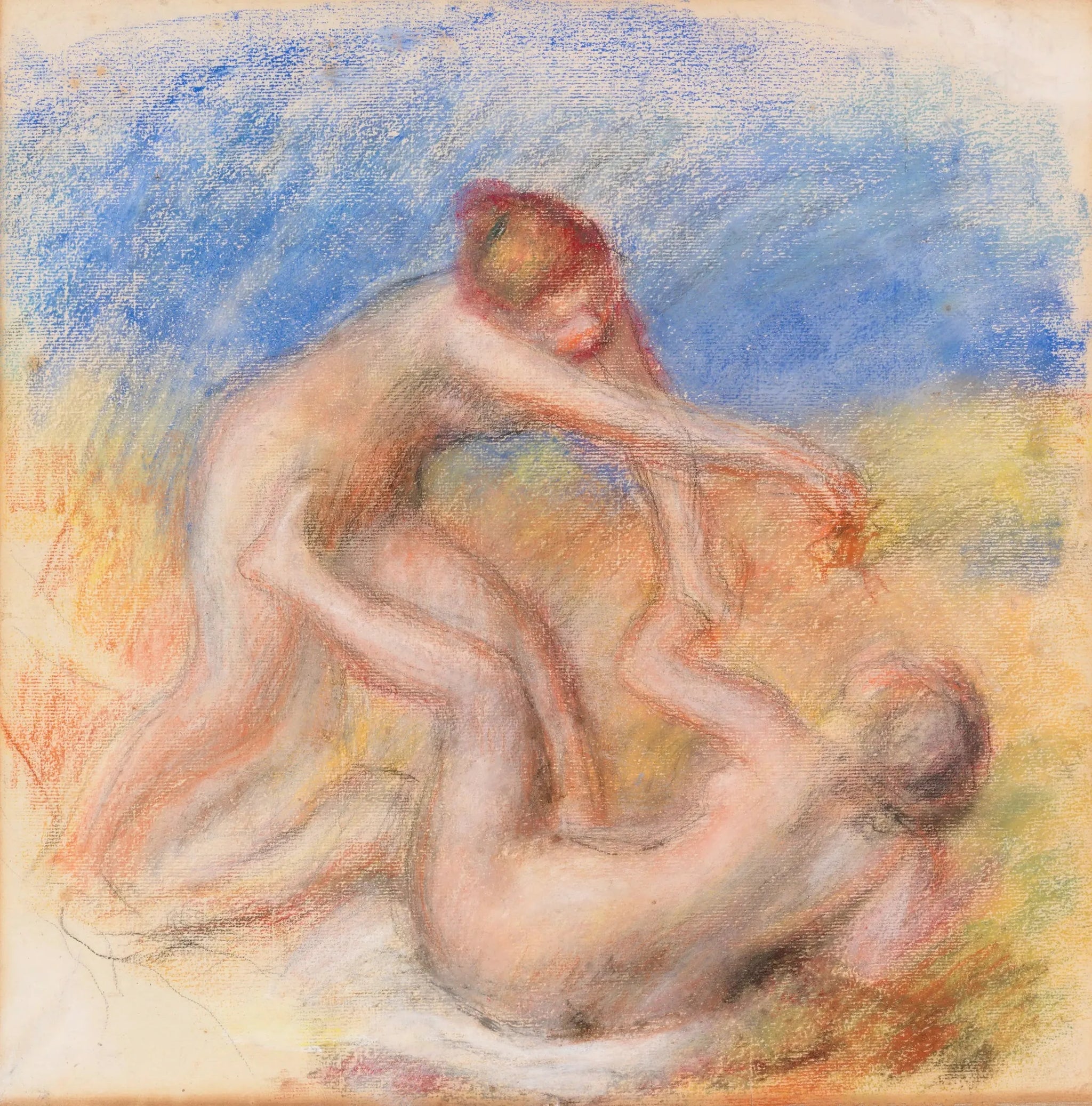 Deux nus - Pierre-Auguste Renoir image 1 reproduction de peinture à l’huile