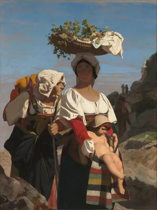 Deux Paysannes italiennes et un enfant - Jean-Léon Gérôme