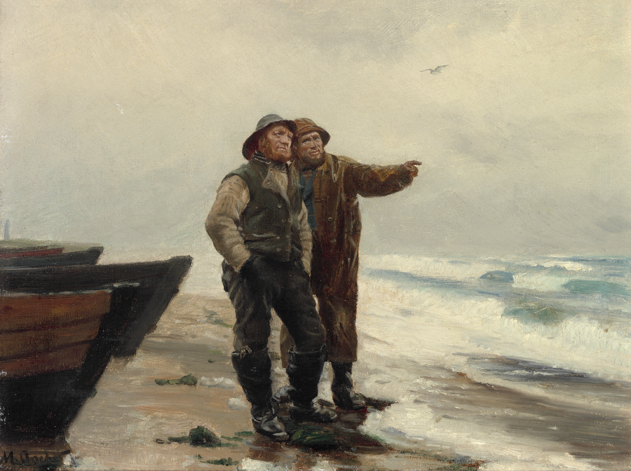 Deux pêcheurs, Ole Svendsen et Anthon Fedder Henriksen. - Michael Peter Ancher