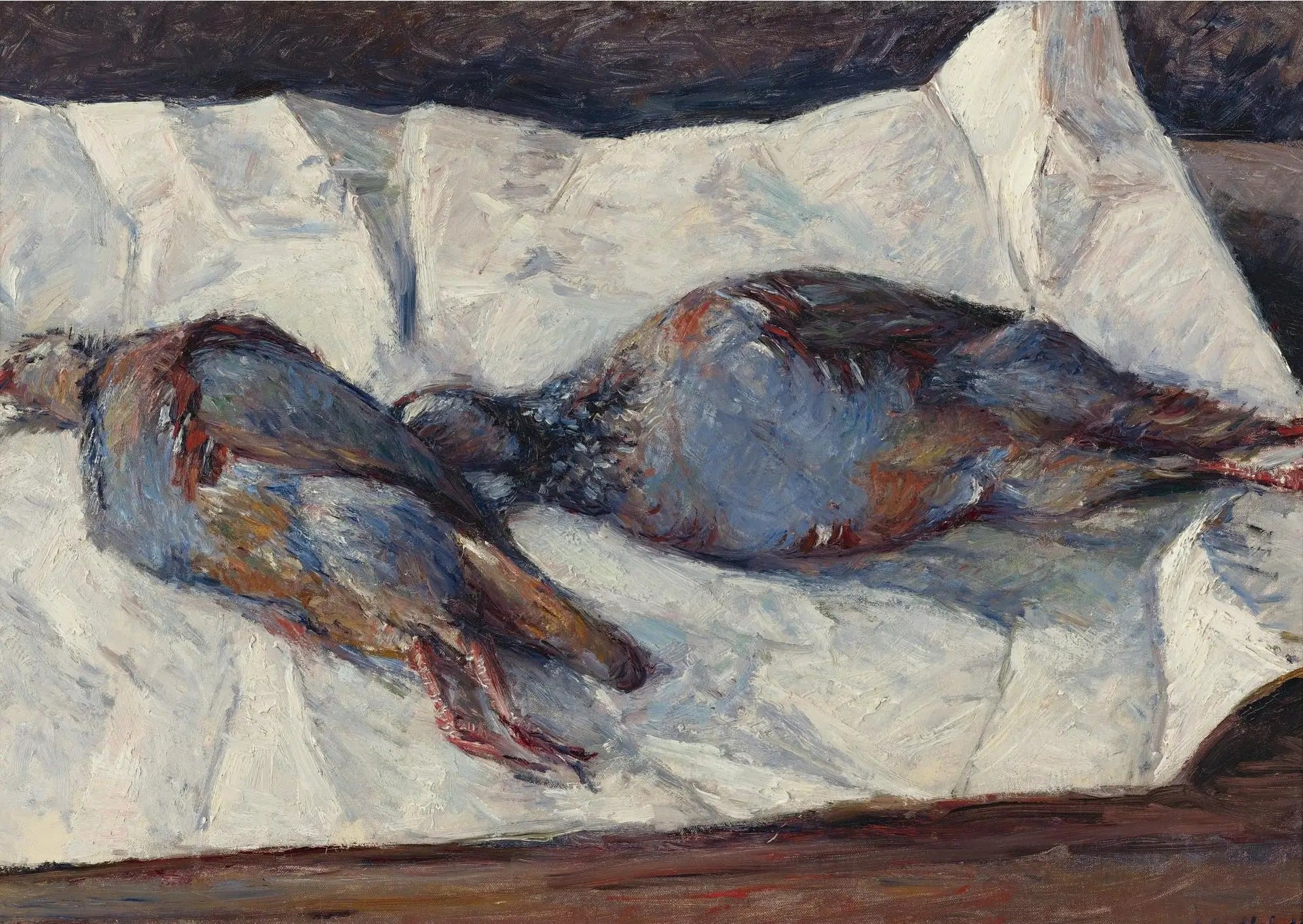 Deux Perdreaux - Gustave Caillebotte image 1 copie peinte à la main à l’huile
