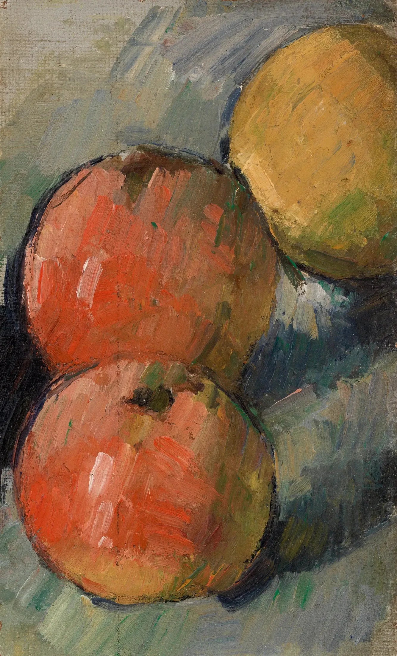 Deux pommes et demie - Paul Cézanne image 1 copie de tableau peinte à la main